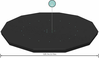 Bestway Frame Pool Cover Sonnenschutz Poolabdeckung 366x366cm 1Stück