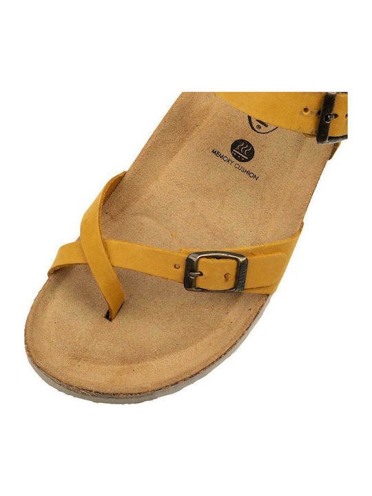 Leather Women's Flat Sandals Anatomic with Strap Mayo