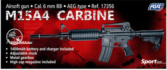 Asg Airsoft Air Gun Armalite M15A4 Carbine 5.5mm