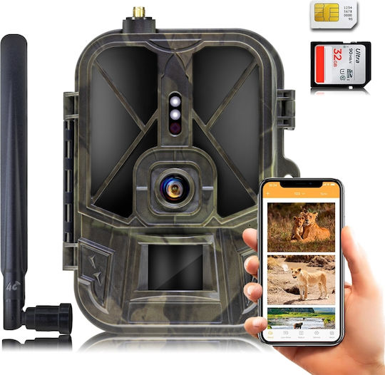 Suntek HC-940 Pro Li Waterproof Hunting Camera Night Vision with Motion Detection Μπαταρία 10000mAh/4G/4K/Live Video με Εφαρμογή/108°