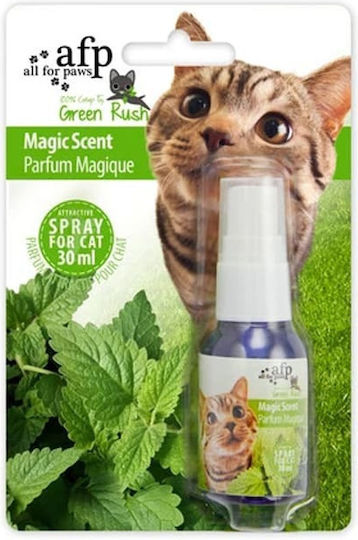 All For Paws Green Rush - Magic Scent Catnip Spray για Ενίσχυση Εγκεφαλικής Λειτουργίας 30ml