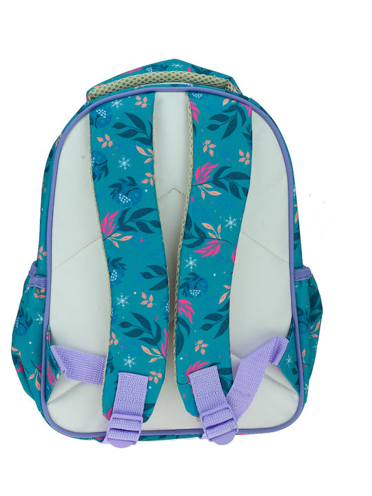 Gim Frozen School Backpack For Kindergarten With Water Bottle Holder Blue