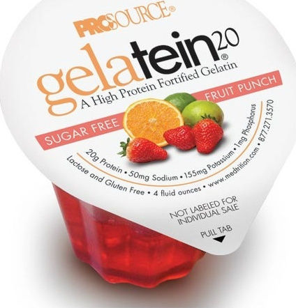 Medtrition ProSource Gelatein 20 Gluten & Lactose Free with Flavor Fruit Punch 120ml