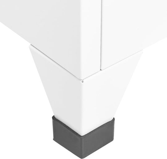 Шкаф Метал с 3 шкафчета White 38x45x180бр