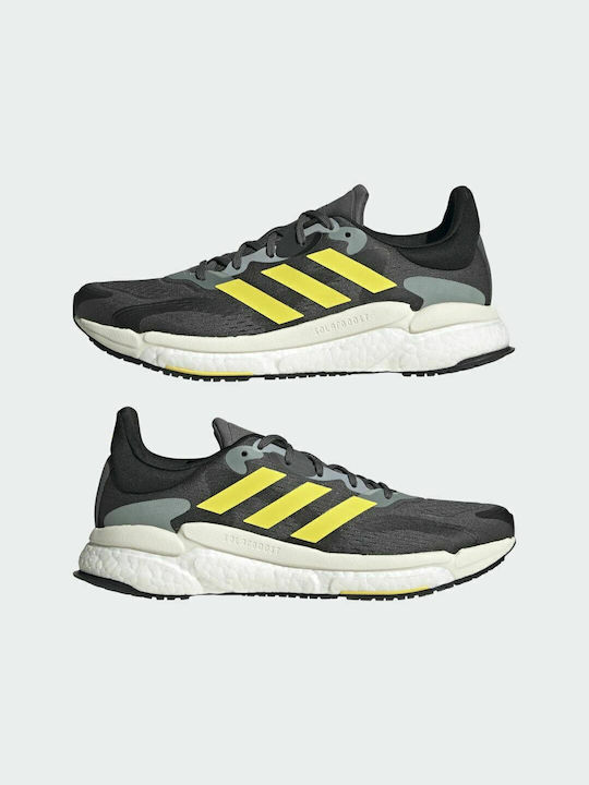 Solarboost 4 Herren Sportschuhe Laufen Grey Six / Beam Yellow / Linen Green