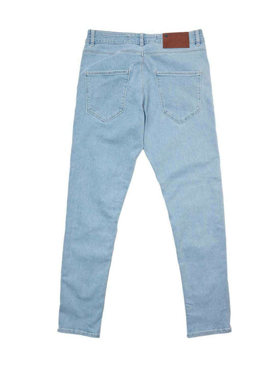 Gabba Rey Herren Jeanshose in Gerader Linie Hellblau