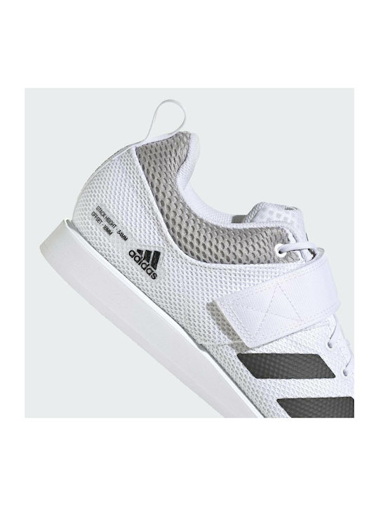 Powerlift 5 Men's Sport Shoes Crossfit Cloud White Core Black Grey Two