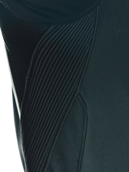 Dainese Tosa 1 Men's Leather Motorcycle Riding Suit Black/White