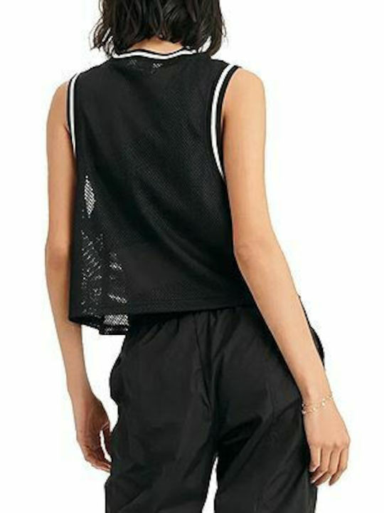 DKNY Λογότυπο Women's Athletic Blouse Sleeveless Black