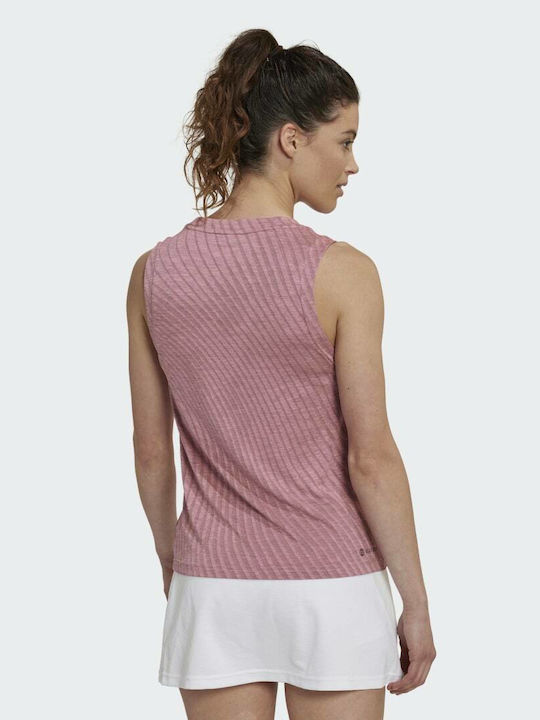 Adidas Damen Sportlich Bluse Ärmellos Beam Pink/Wonder Oxide