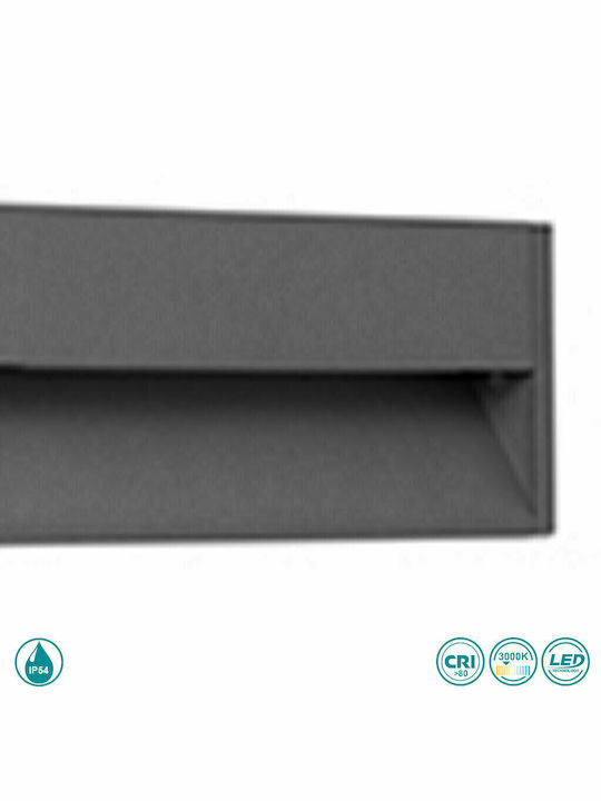 Faro Barcelona Grada Επιτοίχια Εξωτερική Πλαφονιέρα LED IP54 12W 60x12.8εκ.