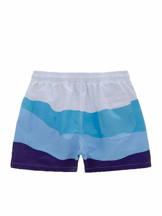 Ice Wave Men's Swimwear Shorts Blue with Patterns