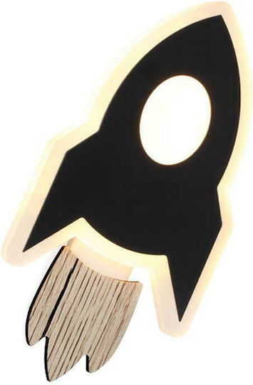 Aca Nasa Φωτιστικό Τοίχου LED Μαύρο 13x13x3.8εκ. Aca Nasa Φωτιστικό Τοίχου LED Μαύρο 13x13x3.8εκ.