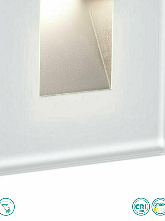 Faro Barcelona Dart Επιτοίχιο Εξωτερικό Σποτ LED IP65 2W 8x8εκ.