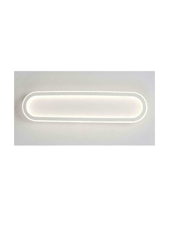 Aca Solo Modern Metall Deckenleuchte mit integriertem LED in Weiß Farbe 57Stück