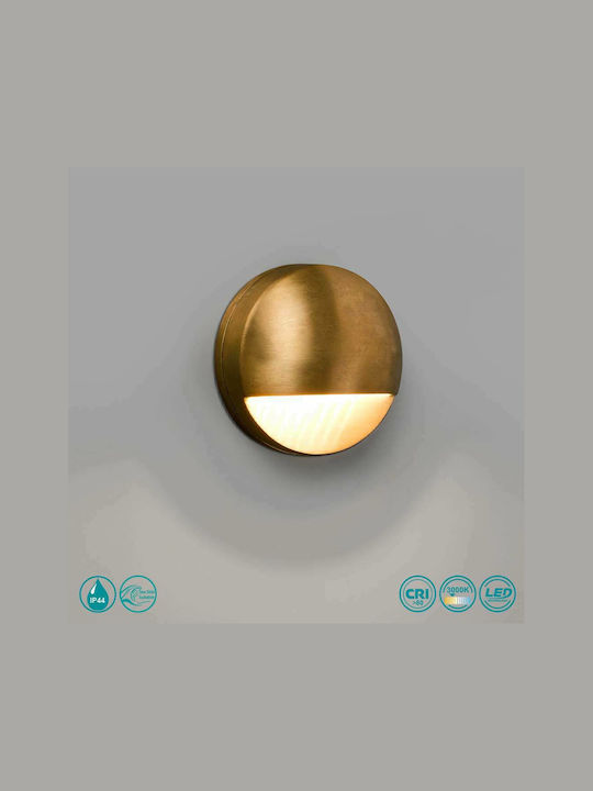 Faro Barcelona Drak Led Waterproof Wall-Mounted Outdoor Ceiling Light IP55 with Integrated LED Copper