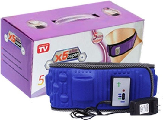 Factory X5 Super Slim Belt Massage for the Body against Cellulite with Vibration Blue