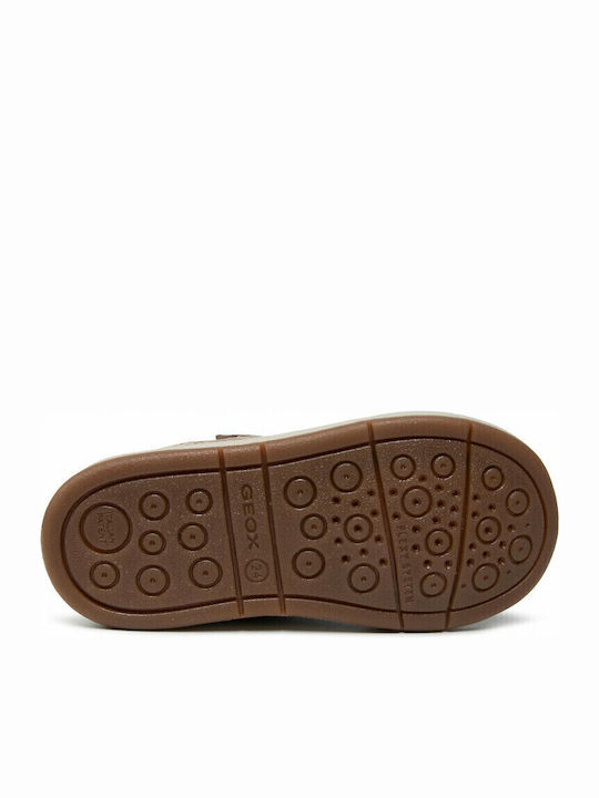 TROTTOLA Kids Sneakers High Anatomic with Scratch Beige