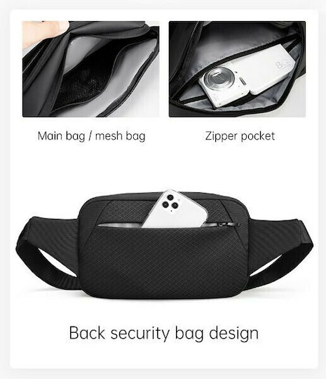 Mark Ryden Crossbody MR8112 Τσάντα Ανθεκτική Μαύρη (Universal 7.9")