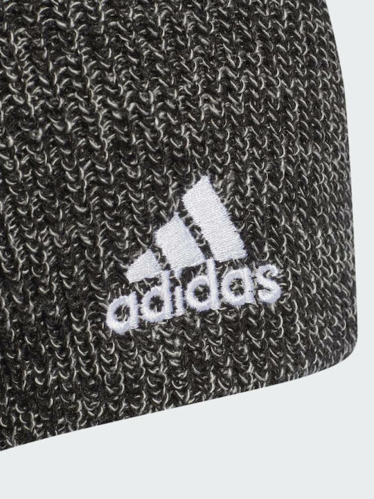 Adidas Mélange Beanie Unisex Beanie mit Rippstrick in Schwarz Farbe