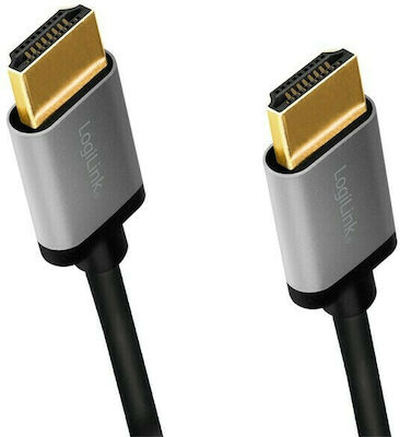 LogiLink HDMI 2.0 Cable HDMI male - HDMI male 3m Μαύρο