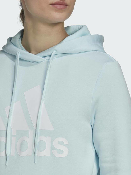 Essentials Logo Lang Damen Sweatshirt Kapuzen Hellblau