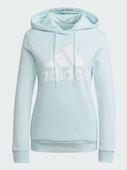 Essentials Logo Lang Damen Sweatshirt Kapuzen Hellblau