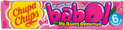 Chupa Chups 6 Chewing gum Big Babol with Tutti Frutti Flavour 27.6gr