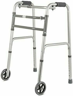 Antar Aluminum Walker with Wheels Τριών Λειτουργιών