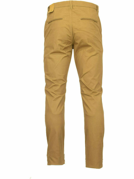 Explorer Ανδρικό Παντελόνι Chino σε Slim Εφαρμογή Camel