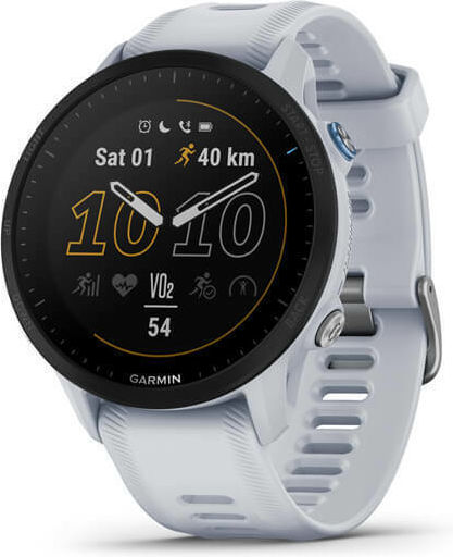 Garmin Forerunner 955 46mm Αδιάβροχο Smartwatch με Παλμογράφο (Whitestone)