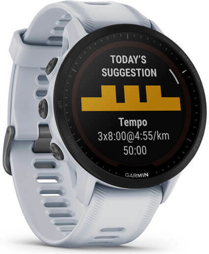 Garmin Forerunner 955 Solar 46mm Rezistent la apă Smartwatch (Whitestone)