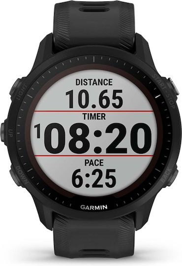 Garmin Forerunner 955 Solar 46mm Αδιάβροχο Smartwatch με