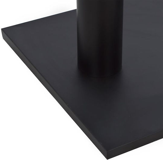 HomeMarkt Folding Table Stand made of Metal with Regulator Black 70x40x72cm