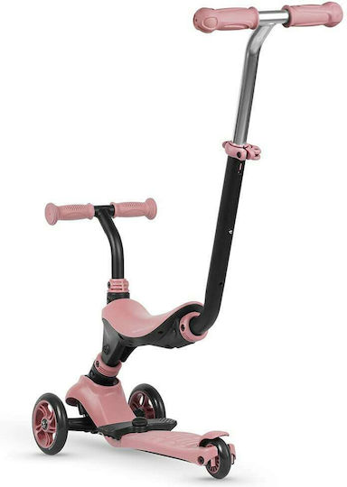 Q Play Kinderroller Sema Pearl 3 in 1 3-Rad mit Sitz für 2+ Jahre Rosa