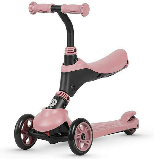 Q Play Kinderroller Sema Pearl 3 in 1 3-Rad mit Sitz für 2+ Jahre Rosa