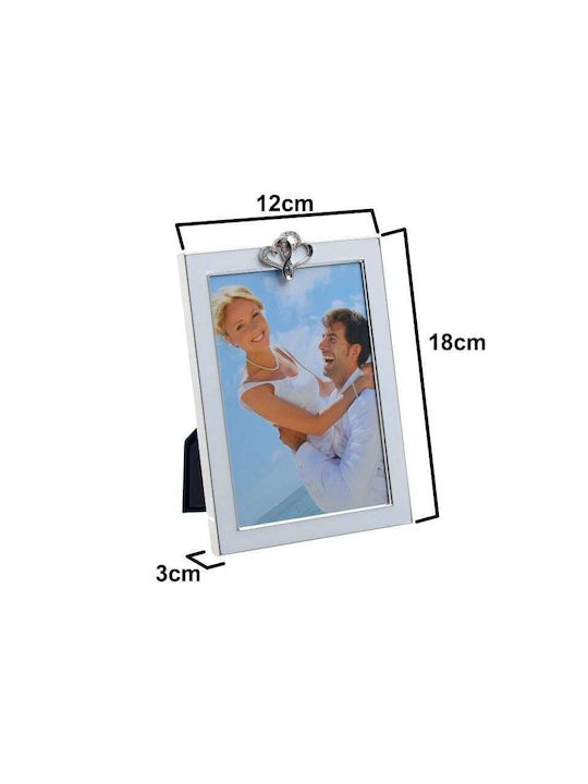 Inart Photo Frame Silver 10x15cm 4pcs