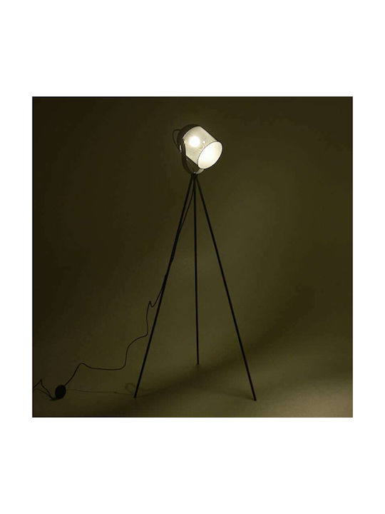Inart Vintage Stehlampe H136cm. Schwarz