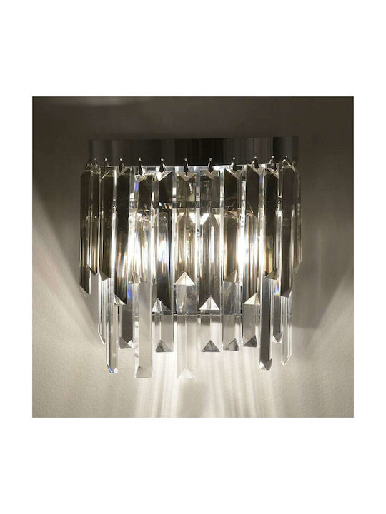 Inart Leuchte Wand Silber 26x26x13cm Inart Leuchte Wand Silber 26x26x13cm