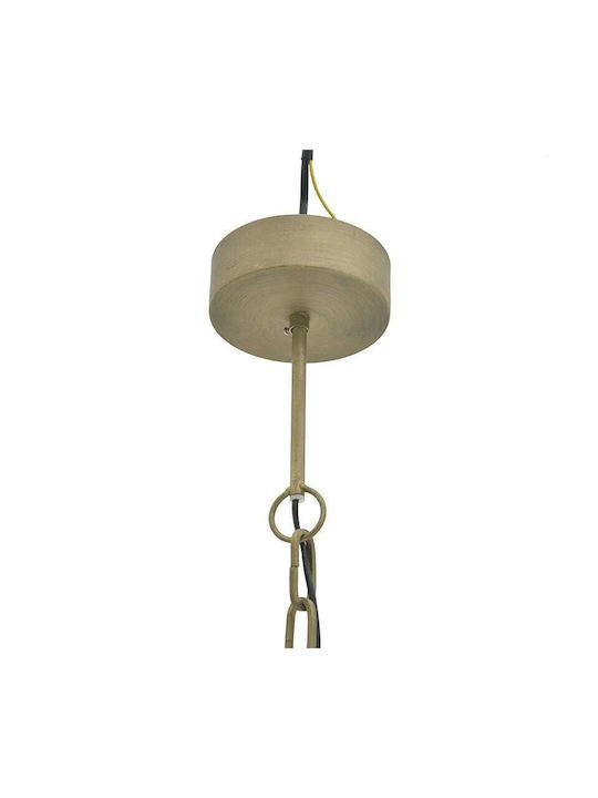 Inart Pendant Light Suspension for Socket E27 Brown