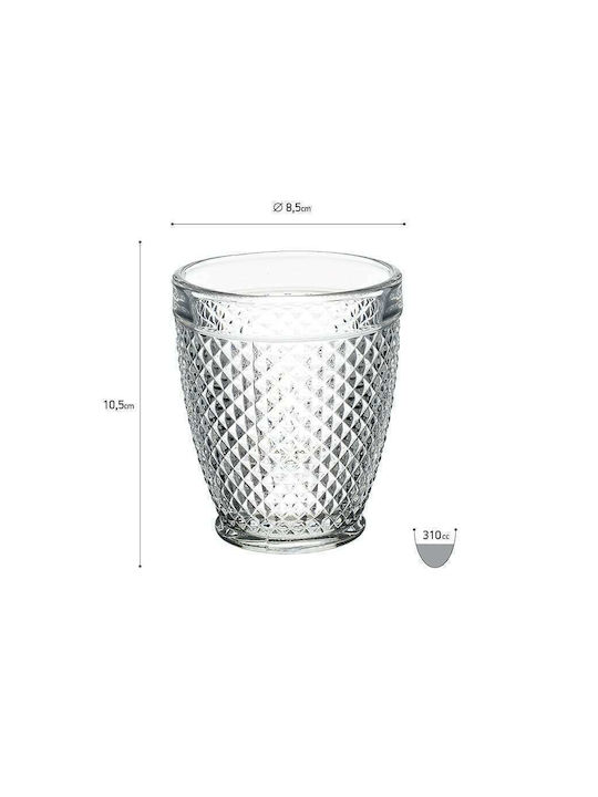 Click Gläser-Set Whiskey aus Glas 310ml 6Stück