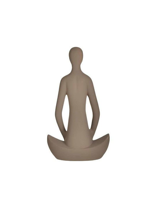 Inart Decorativ Statuetă din Material Ceramic în Bej 19x9x34cm 1buc