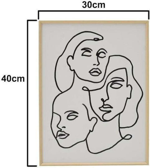 Inart Printed Πλαστικός 30x40 cm