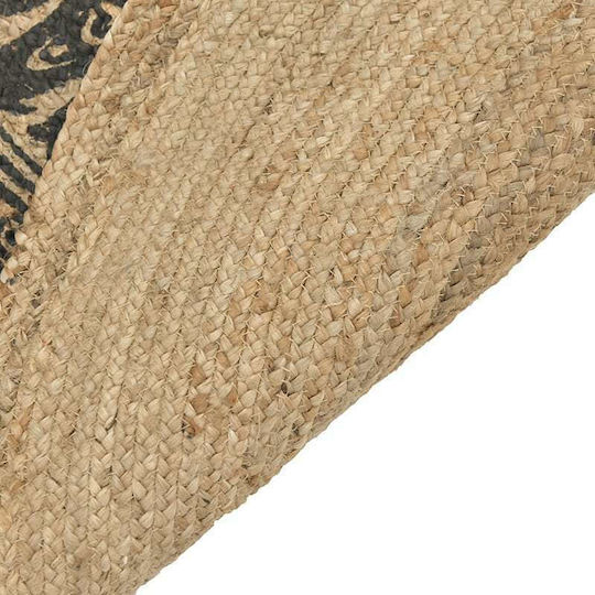 Inart Rug Round Summer from Jute Natural Beige / Black