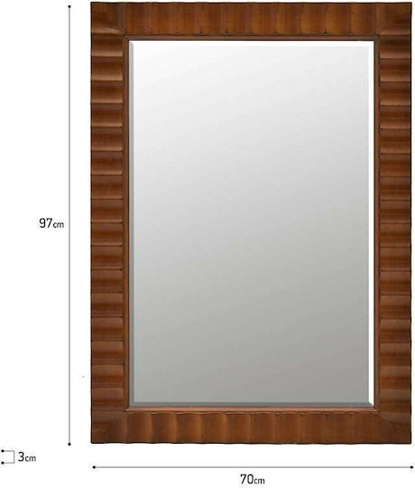 Inart 3-95-767-0001 Καθρέπτης Ορθογώνιος Καφέ 97x70cm Inart 3-95-767-0001 Καθρέπτης Ορθογώνιος Καφέ 97x70cm