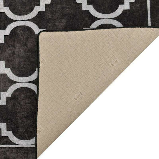 Inart Rectangular Rug White, Black 120x180cm