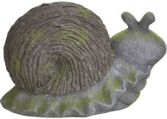Inart Decorative Snail made of Concrete Snail 37x22x23cm 1pcs