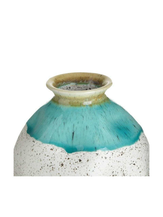 Inart Decorative Vase Turquoise 17x17x20cm