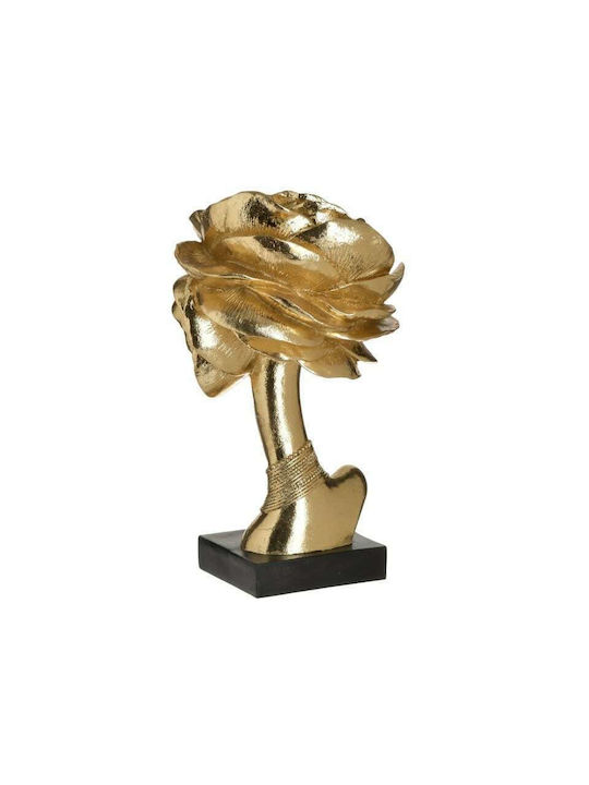 Inart Raumdekoration aus Polyresin Gold 16x15x27cm 1Stück