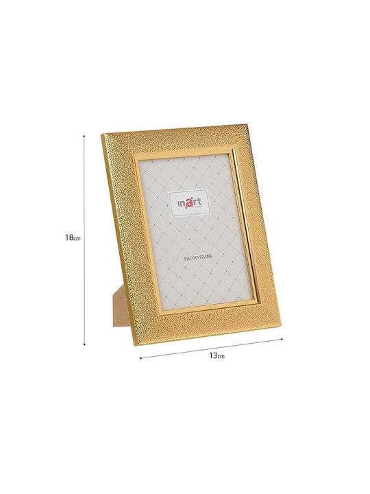 Inart Photo Frame Plastic 13x18cm Χρυσή 1pcs